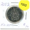 Image 1 : 2002 Canadian Fifty Cent Coin