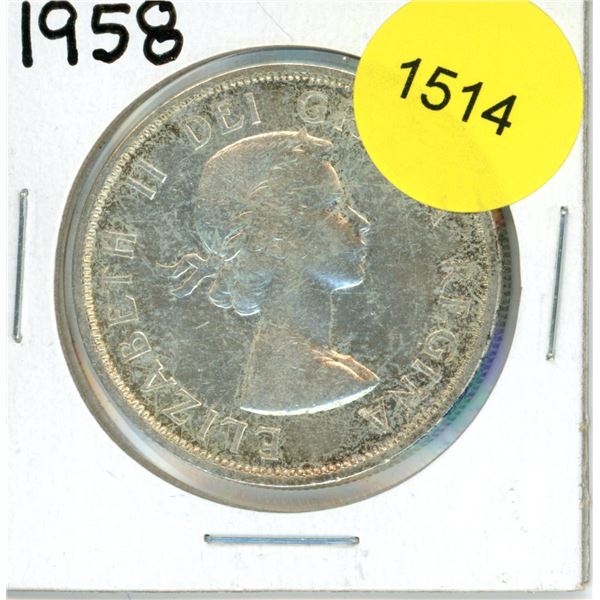 1958 Canadian Silver Dollar