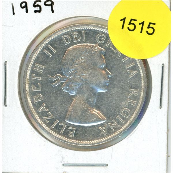 1959 Canadian Silver Dollar