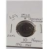 Image 1 : 1940 10 Pfenning zinc coin - Dresden, swastika