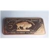 Image 1 : 5 troy ounce copper bullion bar USA