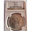 Image 1 : 1896 NGC graded Morgan Dollar MS-62
