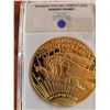 Image 2 : 1933 Gold double eagle replica 24K gold wt 32 grams Historical gold eagle replica archival collectio