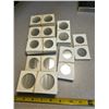 2 X 2 cardboard coin holder squares - 400+ for $1.00, 50¢, 25¢ coins