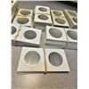 Image 2 : 2 X 2 cardboard coin holder squares - 400+ for $1.00, 50¢, 25¢ coins