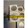 Image 3 : 2 X 2 cardboard coin holder squares - 400+ for $1.00, 50¢, 25¢ coins