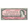 Image 1 : 1954 Canada $1000.00 ONE THOUSAND dollar bill -  2 OF 3 IN SEQUENCE, matches lot 1550, 1552
