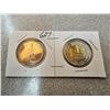 Image 1 : Two collectible Canadian $1.00 loonies -  2007 Vimy Ridge, 1994 Canada National War Memorial