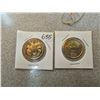 Image 1 : Two collectible Canadian loonies $1.00 -  Womens right to vote & 2019 Equality