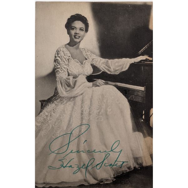 Hazel Scott Signed Photo
