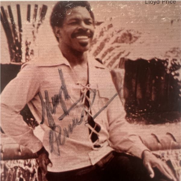 Lloyd Price signed photo