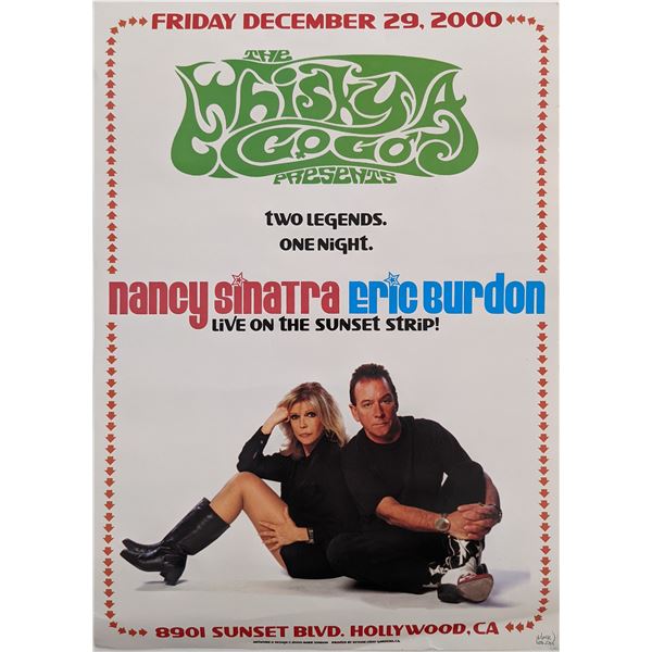 Nancy Sinatra and Eric Burton Live On The Sunset Strip Whiskey A Gogo Poster