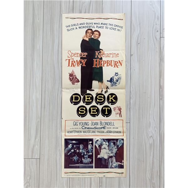 Desk Set original 1957 vintage insert  movie poster