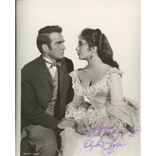 Elizabeth Taylor signed "Raintree County" movie photo