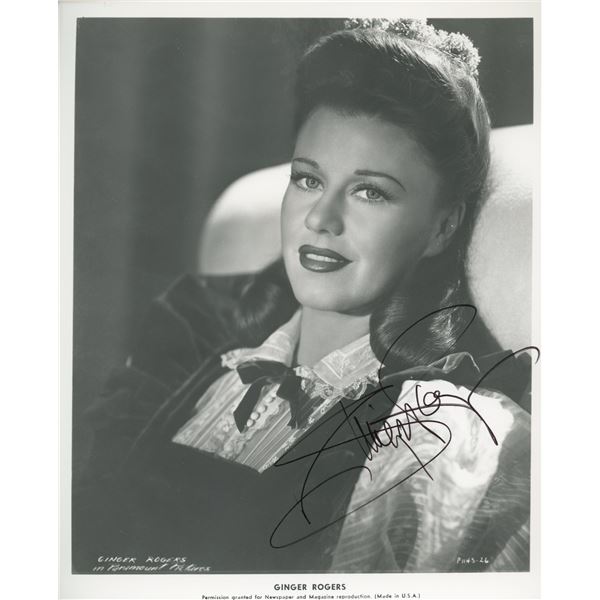 Ginger Rogers signed photo