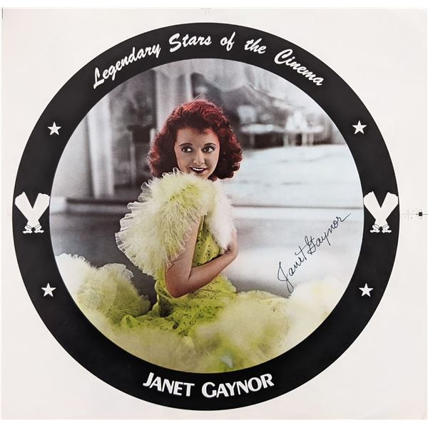 First Academy Award Winner Janet Gaynor signed flat