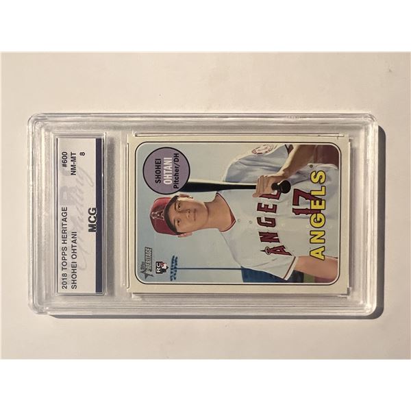 2018 Topps Heritage Shohei Ohtani baseball card