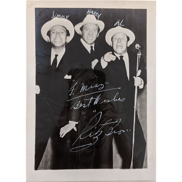 Ritz Brothers Signed Photo