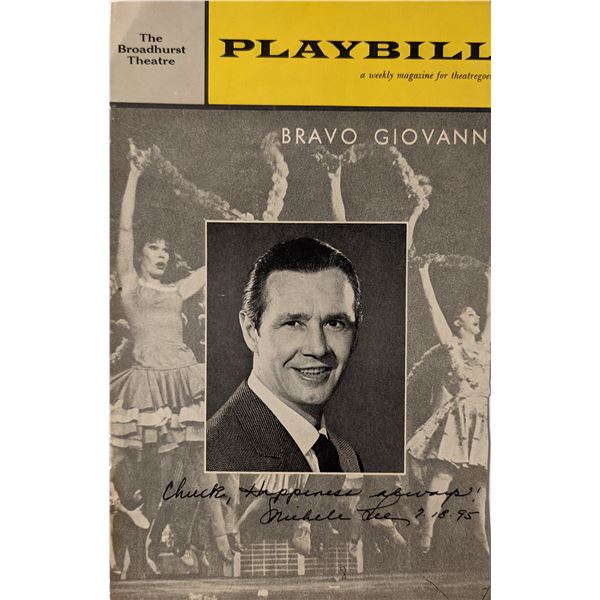 Michele Lee Signed Playbill Cover