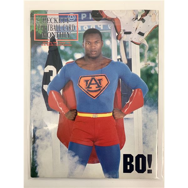Beckett Football Card Monthly January 1991 Bo Jackson Cover