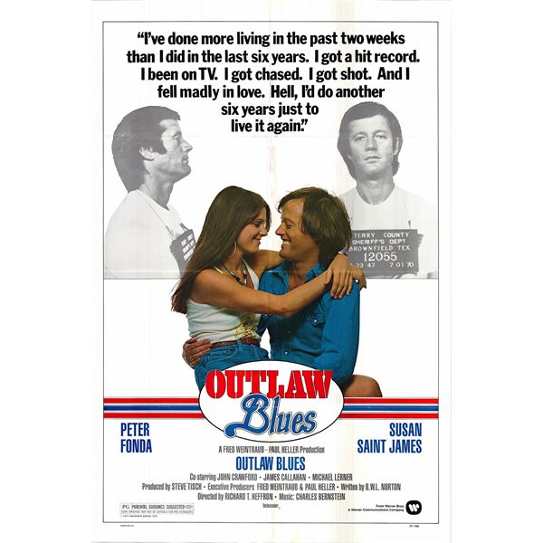 Outlaw Blues original 1977 vintage one sheet movie poster