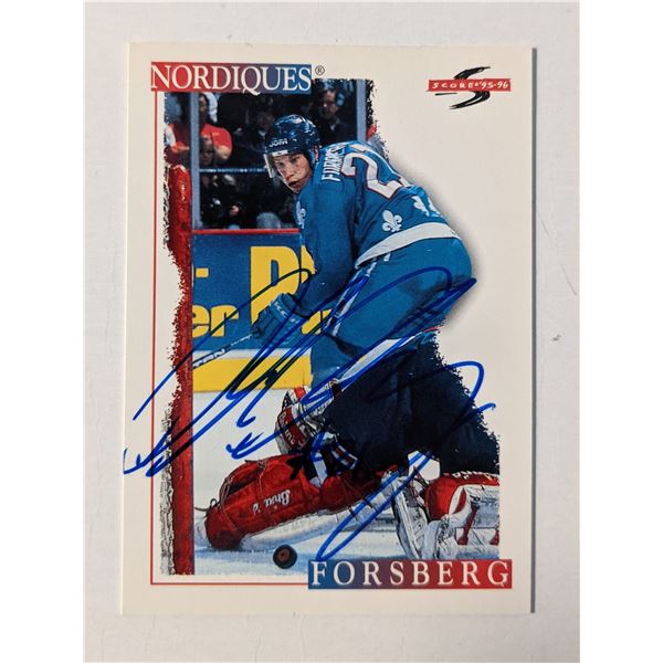 Peter Forsberg Signed Hockey Trading Card