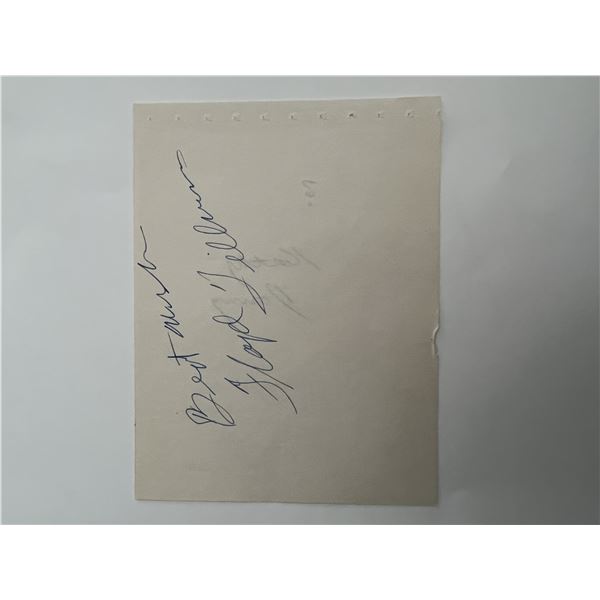 Floyd Tillman original signature