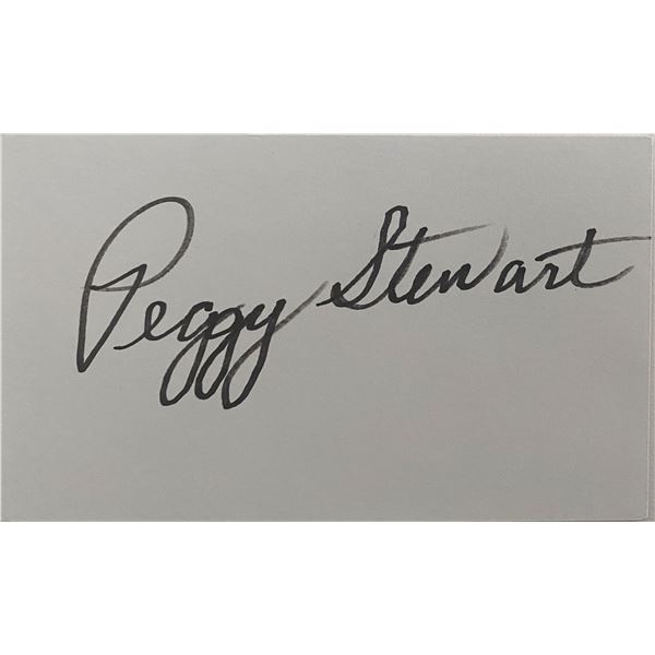 Peggy Stewart original signature