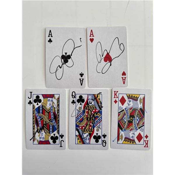 Rat pack signed playing cards