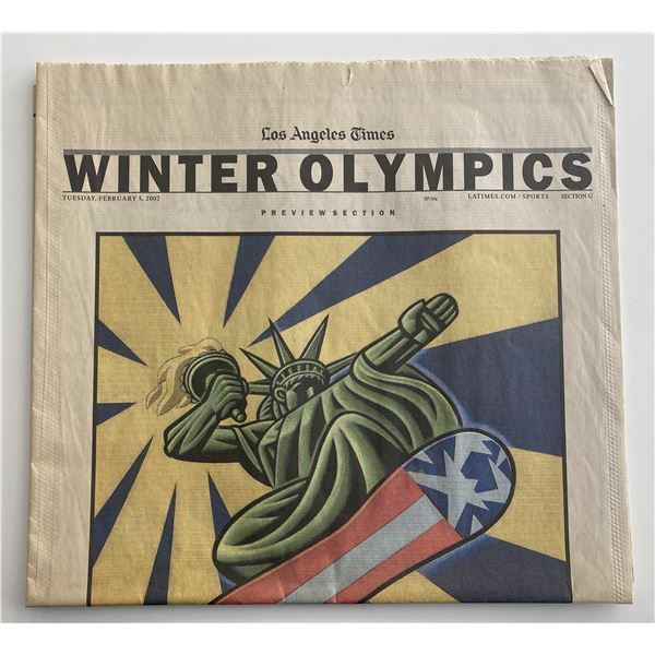 Los Angeles Times original 2002 Winter Olympics  vintage newspaper