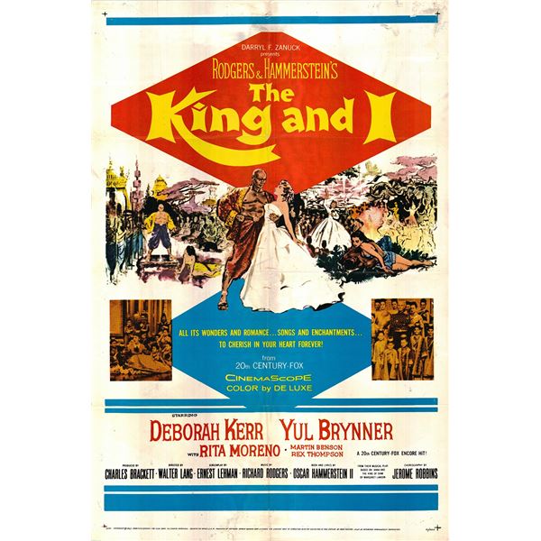 The King and I Original 1961R Vintage One Sheet Poster