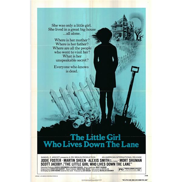 The Little Girl Who Lives Down the Lane Original 1977 Vintage One Sheet Poster