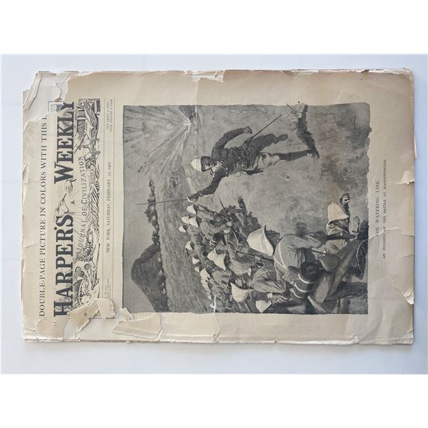 New York Harper's Weekly Original 1900 Vintage Newspaper