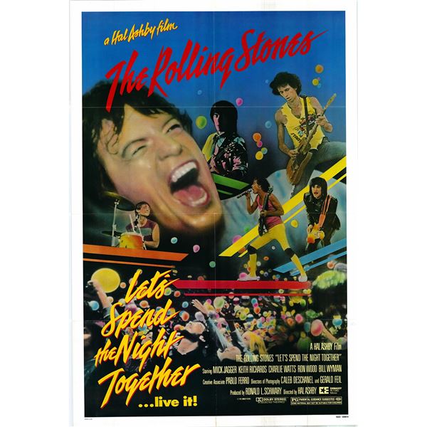 The Rolling Stones: Let's Spend the Night Together Original 1983 Vintage One Sheet Poster