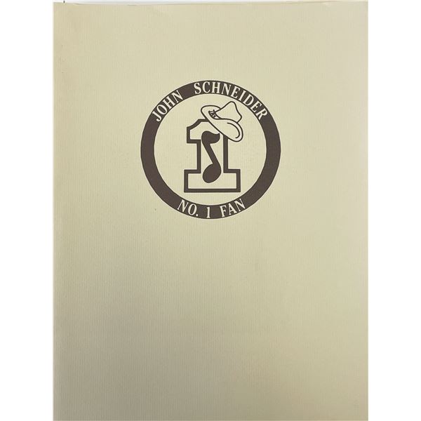 John Schneider fan club booklet