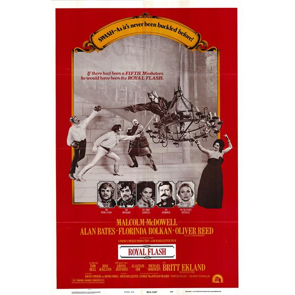 Royal Flash original 1975 vintage one sheet movie poster