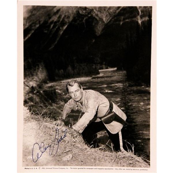 Alan Ladd signed movie still photo
