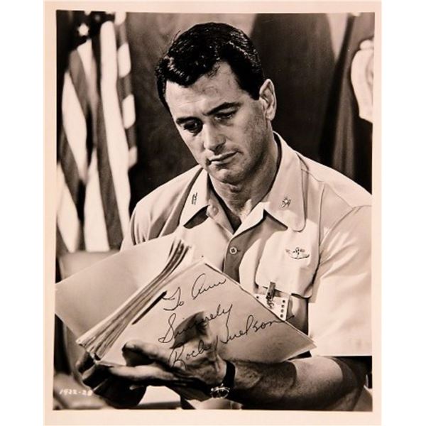 Rock Hudson signed promo photo
