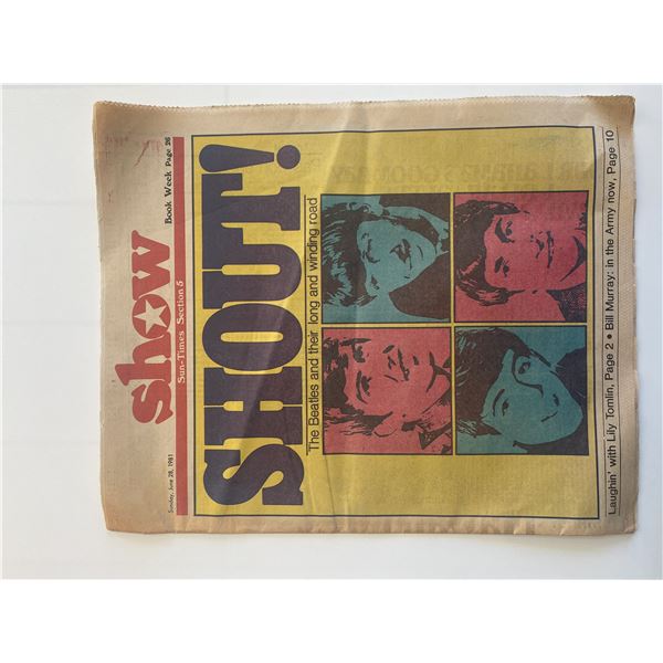 Chicago Show Sun-Times Original 1981 Vintage Newspaper
