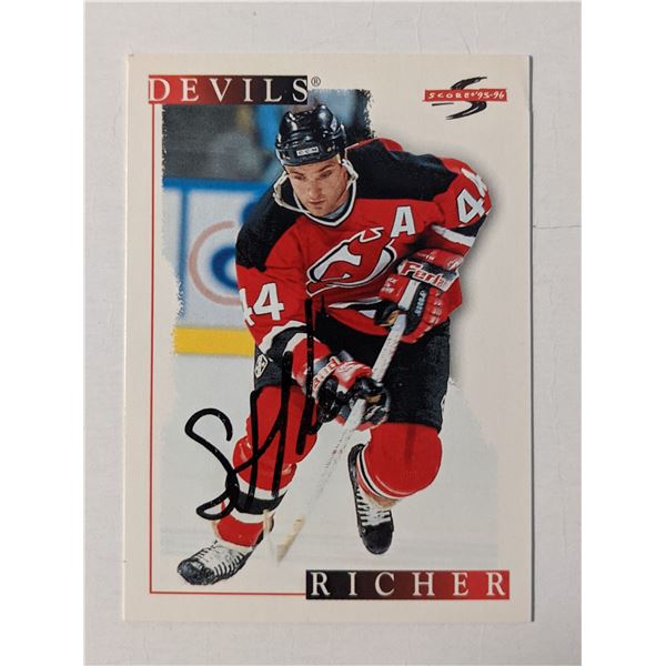 Stephane Richer Signed Hockey Trading Card