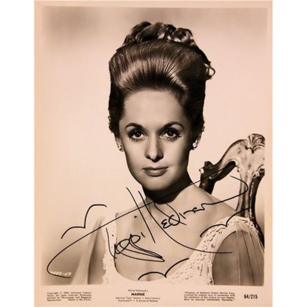 Tippi Hedren signed portrait photo