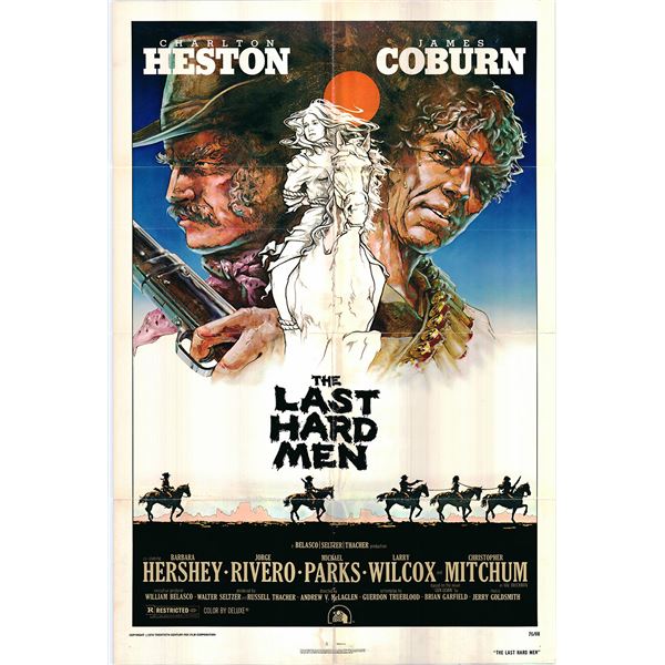 The Last Hard Men Original 1976 Vintage One Sheet Poster