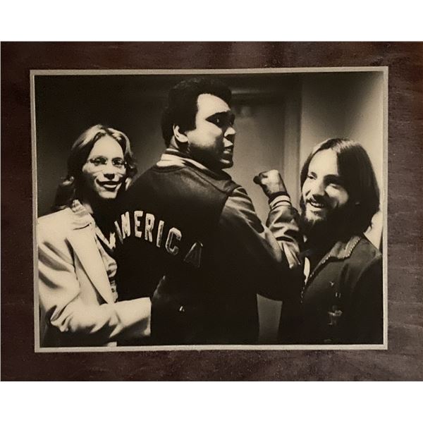 America band photo with Muhammad Ali