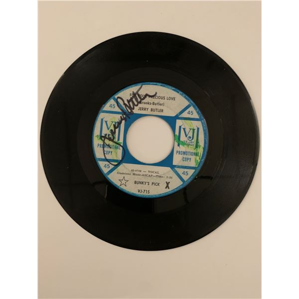 Jerry Butler signed 45 RPM