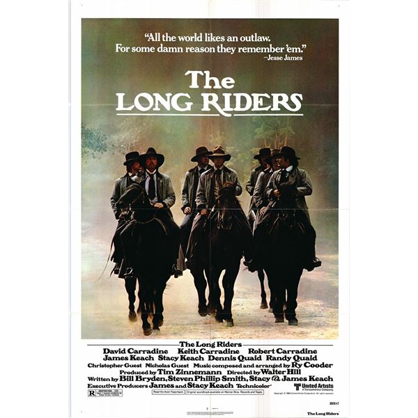 The Long Riders Original 1980 Vintage One Sheet Poster