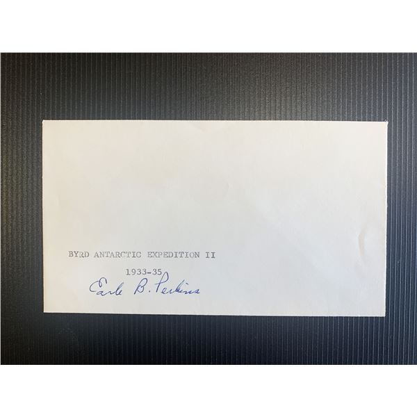 Earle B Perkins signed first day cover