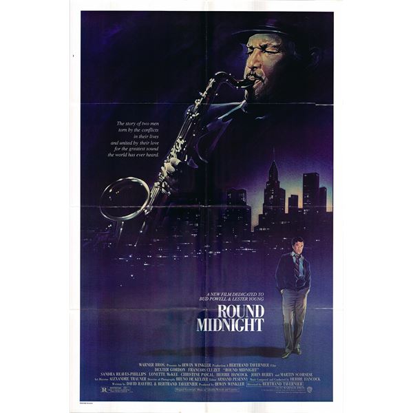 Round Midnight original 1986 vintage one sheet movie poster