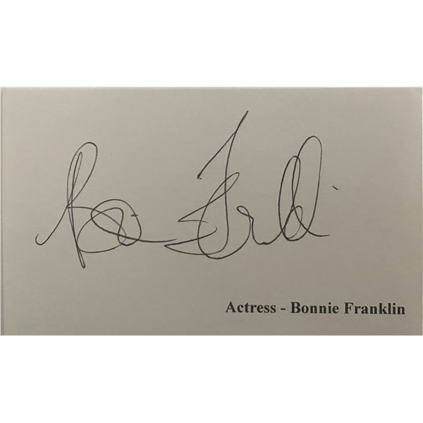 Bonnie Franklin original signature