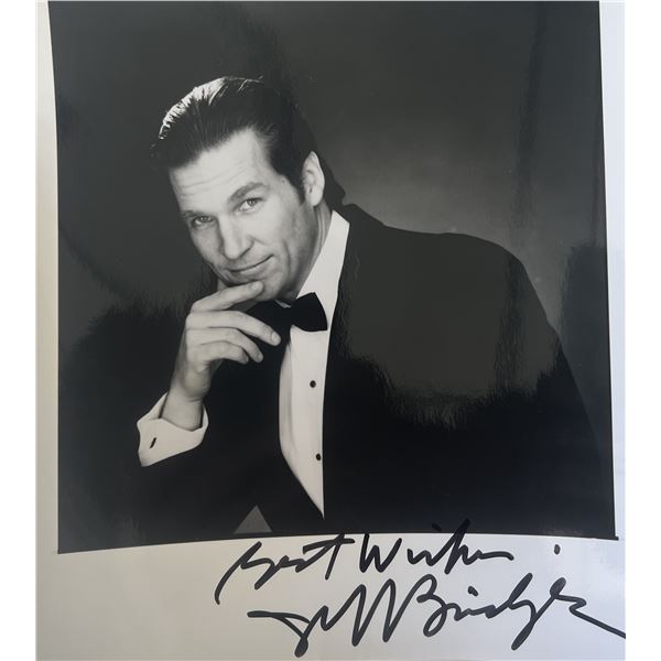 Jeff Bridges signed photo