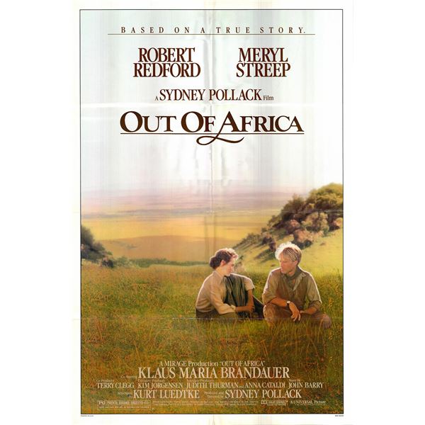 Out of Africa original 1985 vintage one sheet movie poster